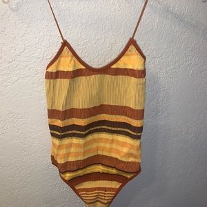 Striped bodysuit